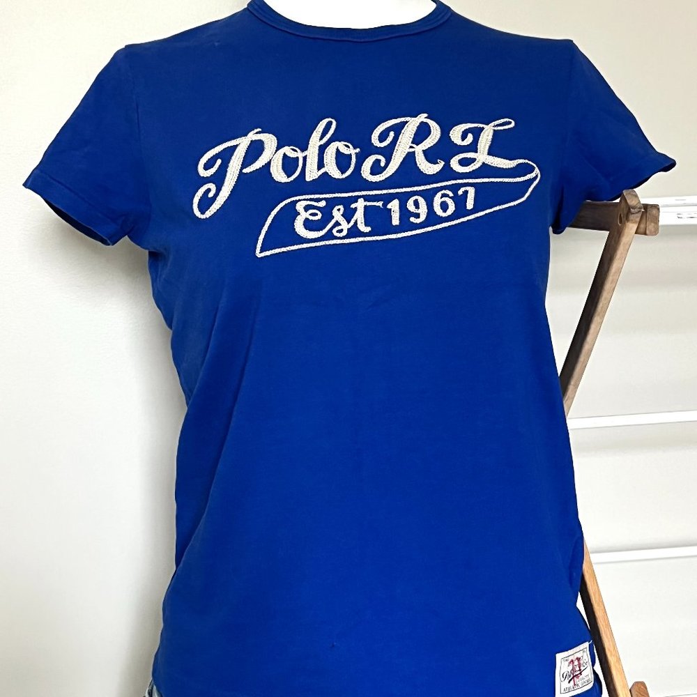 Ralph Lauren Blue Graphic Tee Shirt